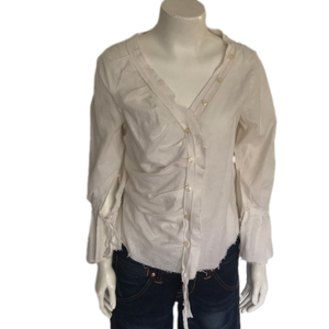NWOT Casch by Groa Stunning 100% Cotton Blouse